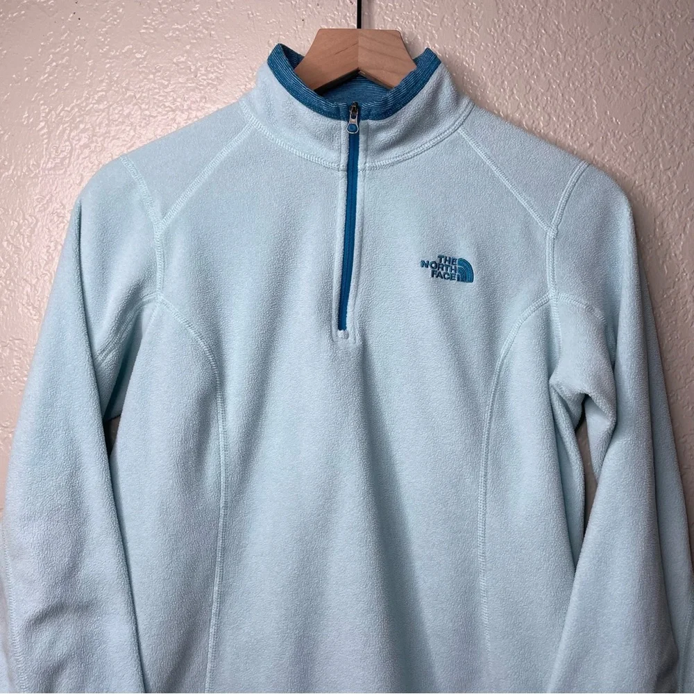 The North Face Quarter Zip Fleece Pullover Sweater Polartec Classic Sweatshirt - Picture 5 of 13
